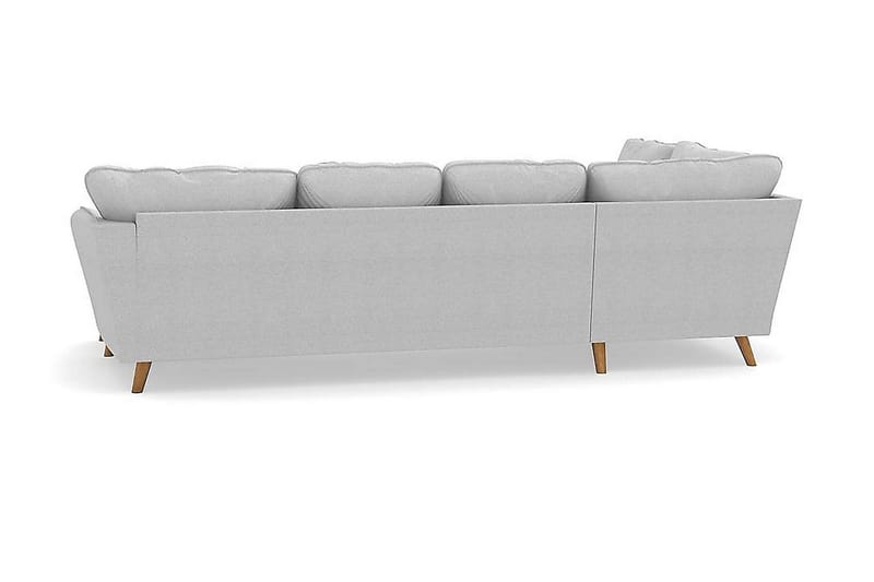 Trend Lyx 4-sits Vänstervänd U-formad Soffa med Divan och Schäslong i Tyg - Ljusgrå - Möbler - Vardagsrum - Soffor - U-soffor