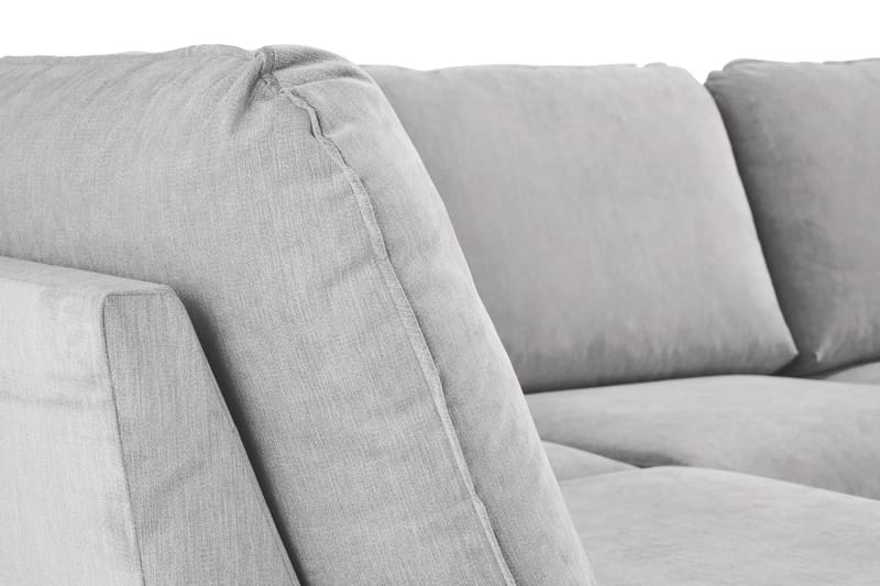Trend Lyx 4-sits Vänstervänd U-formad Soffa med Divan och Schäslong i Tyg - Ljusgrå - Möbler - Vardagsrum - Soffor - U-soffor