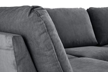 Trend Lyx 4-sits Vänstervänd U-formad Soffa med Divan och Schäslong i Tyg - Mörkgrå - Möbler - Vardagsrum - Soffor - U-soffor