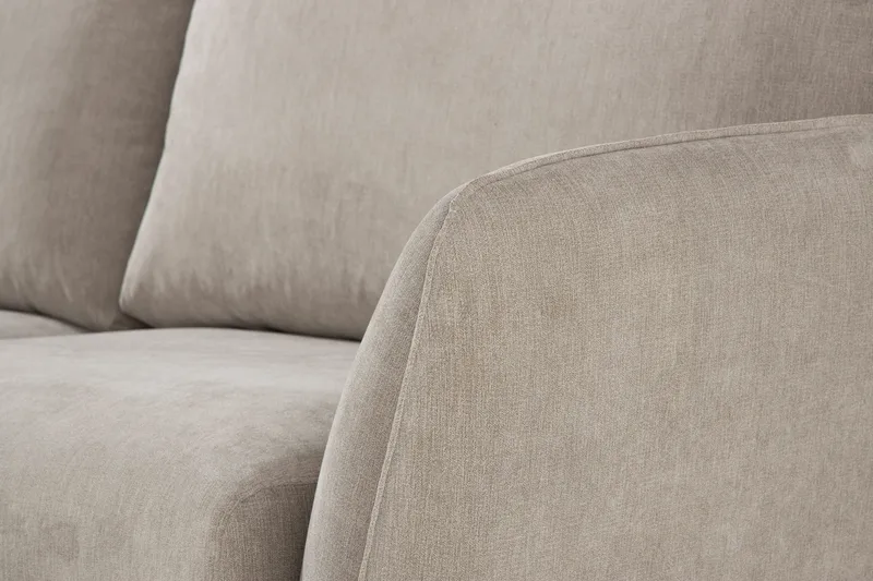 Trend Lyx 6-sits Vändbar L-formad Hörnsoffa i Tyg - Beige - Möbler - Vardagsrum - Soffor - Hörnsoffor