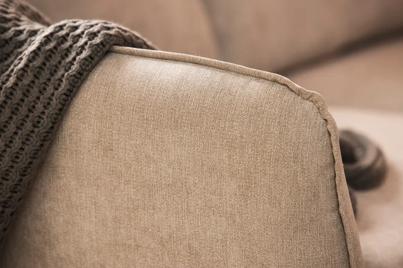 Trend Lyx 6-sits Vändbar L-formad Hörnsoffa i Tyg - Beige - Möbler - Vardagsrum - Soffor - Hörnsoffor