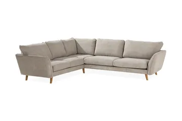 Trend Lyx 6-sits Vändbar L-formad Hörnsoffa i Tyg - Beige - Möbler - Vardagsrum - Soffor - Hörnsoffor