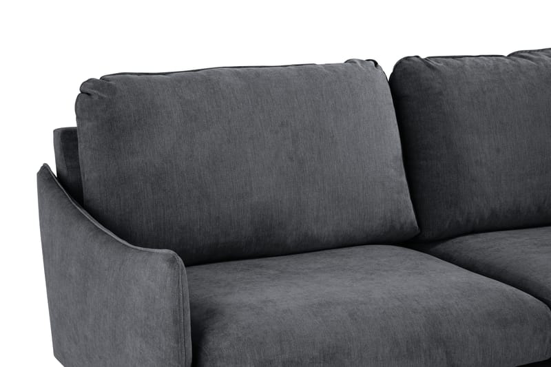 Trend Lyx Hörnsoffa Vändbar - Mörkgrå/Ek - Möbler - Vardagsrum - Soffor - Hörnsoffor