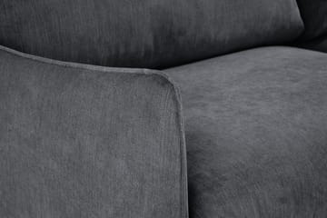Trend Lyx Schäslongsoffa Höger - Mörkgrå/Ek - Möbler - Vardagsrum - Soffor - Divansoffa & schäslong