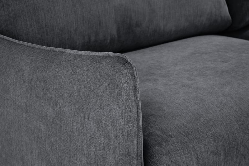 Trend Lyx Schäslongsoffa Höger - Mörkgrå/Ek - Möbler - Vardagsrum - Soffor - Divansoffa & schäslong