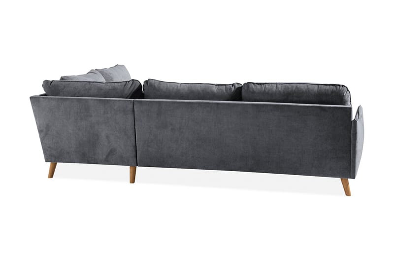Trend Lyx Schäslongsoffa Höger - Mörkgrå/Ek - Möbler - Vardagsrum - Soffor - Divansoffa & schäslong