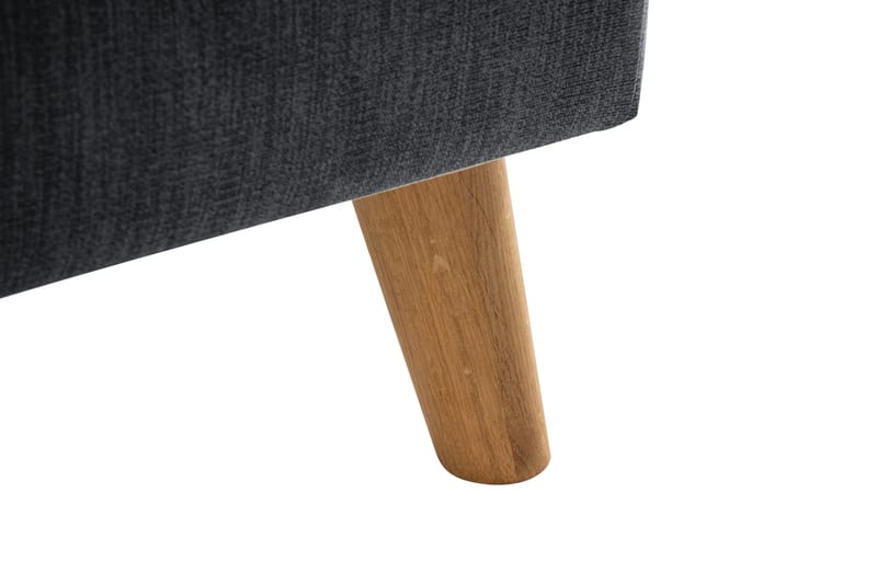 Trend Lyx Schäslongsoffa Höger - Mörkgrå/Ek - Möbler - Vardagsrum - Soffor - Divansoffa & schäslong