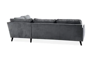 Trend Lyx Schäslongsoffa Höger - Mörkgrå/Svart - Möbler - Vardagsrum - Soffor - Divansoffa & schäslong
