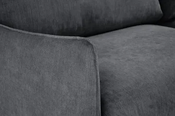 Trend Lyx Schäslongsoffa Höger - Mörkgrå/Svart - Möbler - Vardagsrum - Soffor - Divansoffa & schäslong