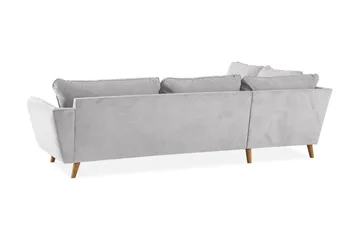 Trend Lyx Schäslongsoffa Vänster - Ljusgrå/Ek - Möbler - Vardagsrum - Soffor - Divansoffa & schäslong