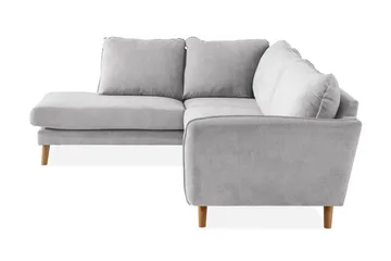 Trend Lyx Schäslongsoffa Vänster - Ljusgrå/Ek - Möbler - Vardagsrum - Soffor - Divansoffa & schäslong