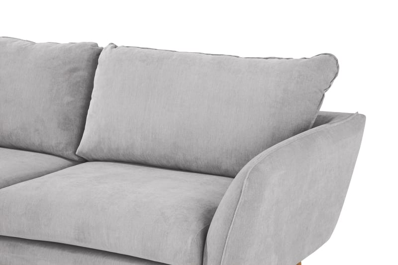 Trend Lyx Schäslongsoffa Vänster - Ljusgrå/Ek - Möbler - Vardagsrum - Soffor - Divansoffa & schäslong