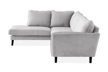 Trend Lyx Schäslongsoffa Vänster - Ljusgrå/Svart - Möbler - Vardagsrum - Soffor - Divansoffa & schäslong