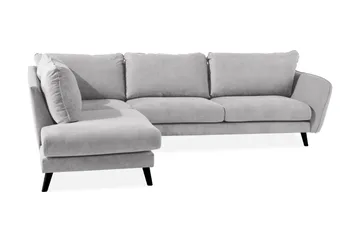 Trend Lyx Schäslongsoffa Vänster - Ljusgrå/Svart - Möbler - Vardagsrum - Soffor - Divansoffa & schäslong