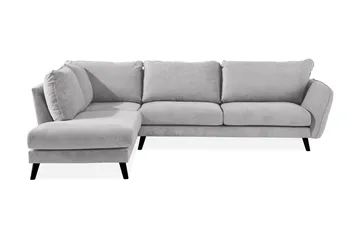 Trend Lyx Schäslongsoffa Vänster - Ljusgrå/Svart - Möbler - Vardagsrum - Soffor - Divansoffa & schäslong