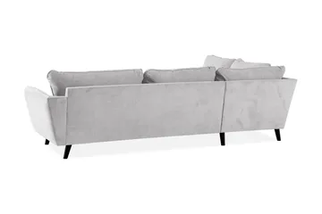 Trend Lyx Schäslongsoffa Vänster - Ljusgrå/Svart - Möbler - Vardagsrum - Soffor - Divansoffa & schäslong