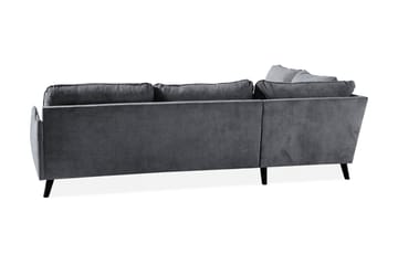 Trend Lyx Schäslongsoffa Vänster - Mörkgrå/Svart - Möbler - Vardagsrum - Soffor - Divansoffa & schäslong