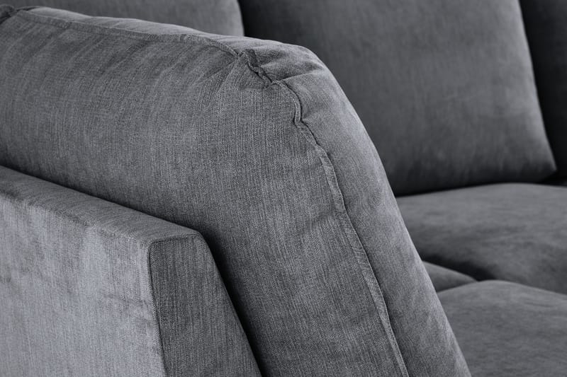 Trend Lyx U-soffa med Divan Höger - Mörkgrå/Ek - Möbler - Vardagsrum - Soffor - U-soffor