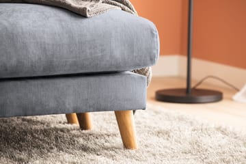 Trend Lyx U-soffa med Divan Höger - Mörkgrå/Ek - Möbler - Vardagsrum - Soffor - U-soffor