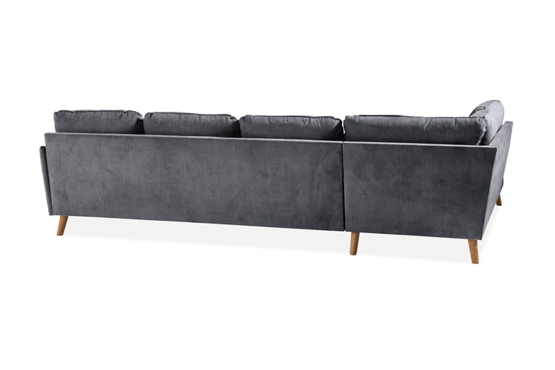 Trend Lyx U-soffa med Divan Höger - Mörkgrå/Ek - Möbler - Vardagsrum - Soffor - U-soffor