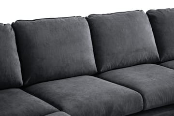 Trend Lyx U-soffa med Divan Höger - Mörkgrå/Svart - Möbler - Vardagsrum - Soffor - U-soffor