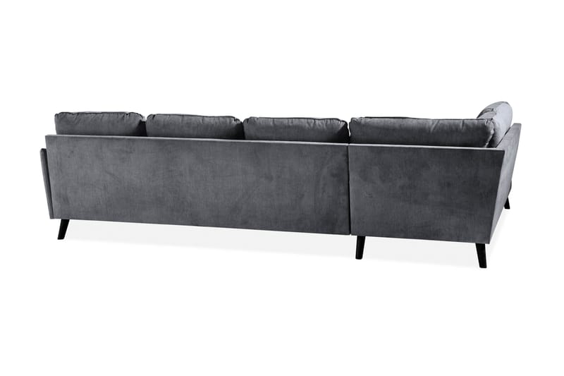 Trend Lyx U-soffa med Divan Höger - Mörkgrå/Svart - Möbler - Vardagsrum - Soffor - U-soffor