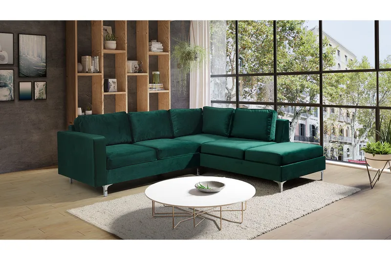 Truro Soffa Vänster - Grön - Möbler - Vardagsrum - Soffor - Divansoffa & schäslong