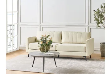 Tuba Soffa 3-sits - Beige/Svart - Möbler - Vardagsrum - Soffor - 3-sits soffor