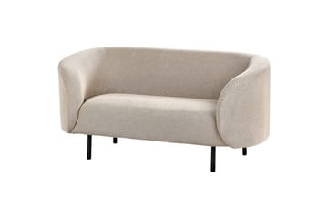 Tuka 2-sits Soffa i Tyg med Metallben - Beige|Grå|Svart - Möbler - Vardagsrum - Soffor - 2-sits soffor