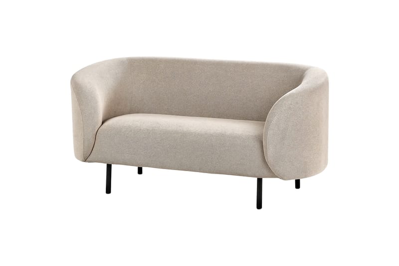 Tuka 2-sits Soffa i Tyg med Metallben - Beige|Grå|Svart - Möbler - Vardagsrum - Soffor - 2-sits soffor