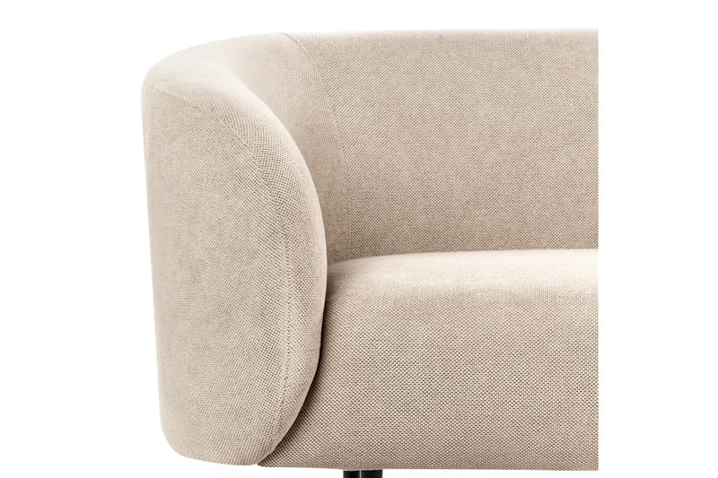 Tuka 2-sits Soffa i Tyg med Metallben - Beige|Grå|Svart - Möbler - Vardagsrum - Soffor - 2-sits soffor