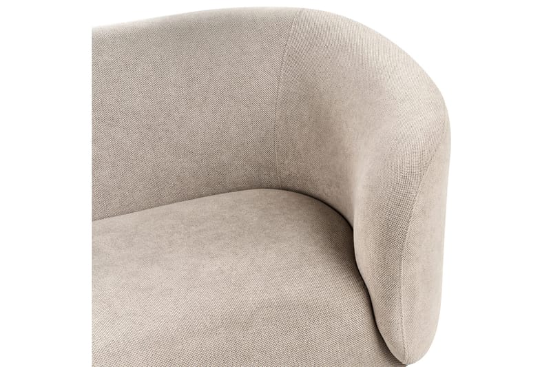 Tuka 2-sits Soffa i Tyg med Metallben - Beige|Grå|Svart - Möbler - Vardagsrum - Soffor - 2-sits soffor