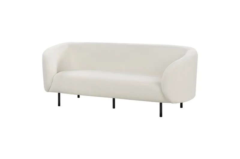 Tuka Soffa 3-sits - Svart/Vit - Möbler - Vardagsrum - Soffor - 3-sits soffor