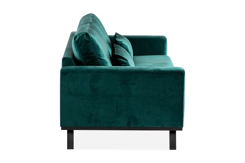 TULSA 3-sits Soffa Sammet Grön -   - 3-sits soffor - Sammetssoffor