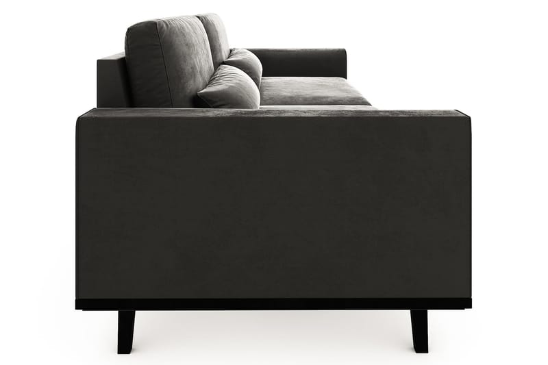 TULSA 4-sits Soffa Sammet Grå - 4-sits soffor - Sammetssoffor