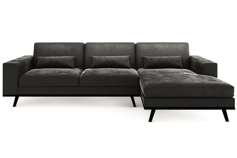 TULSA Divansoffa Höger Sammet Rosa - Skräddarsy färg och tyg - Divansoffa & schäslong TULSA Divansoffa Höger Sammet Rosa - Skräddarsy färg och tyg - Divansoffa & schäslong
