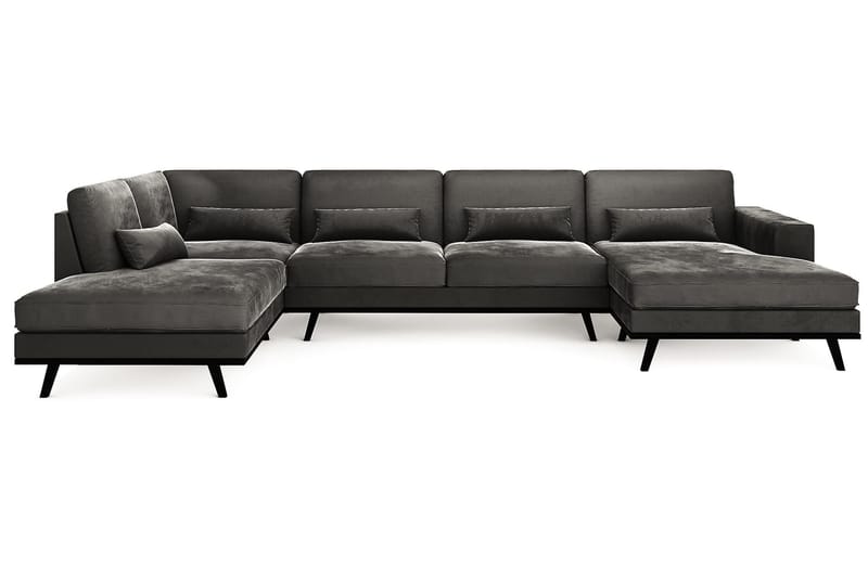 TULSA U-Soffa Vänster Grovvävt tyg Beige - Skräddarsy färg och tyg - U-soffor TULSA U-Soffa Vänster Grovvävt tyg Beige - Skräddarsy färg och tyg - U-soffor