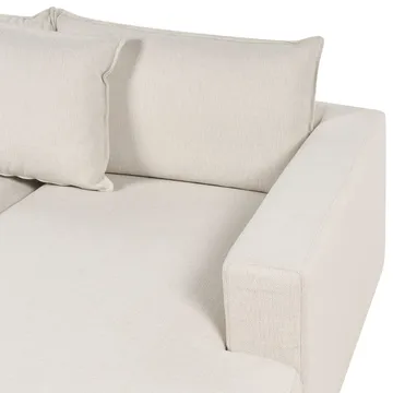 U-formad soffa Lilviken - Ljusbeige, svart - Möbler - Vardagsrum - Soffor - U-soffor