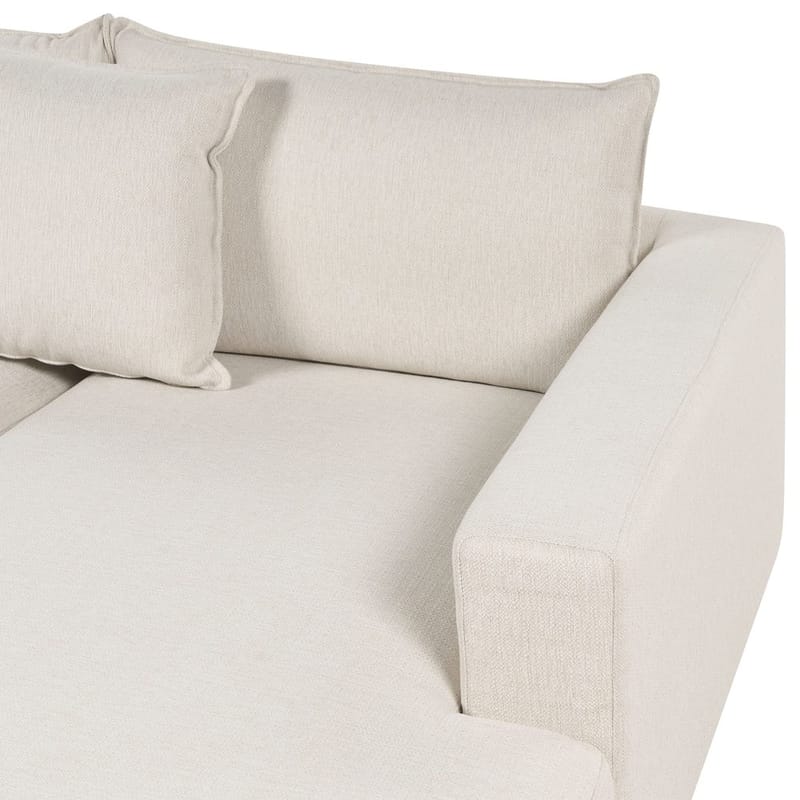 U-formad soffa Lilviken - Ljusbeige, svart - Möbler - Vardagsrum - Soffor - U-soffor