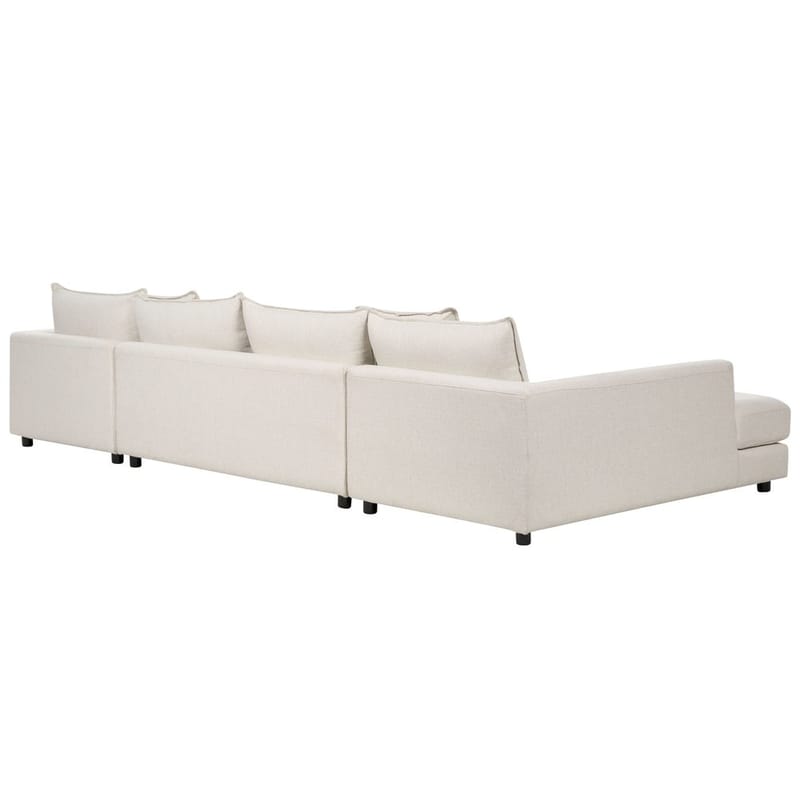U-formad soffa Lilviken - Ljusbeige, svart - Möbler - Vardagsrum - Soffor - U-soffor