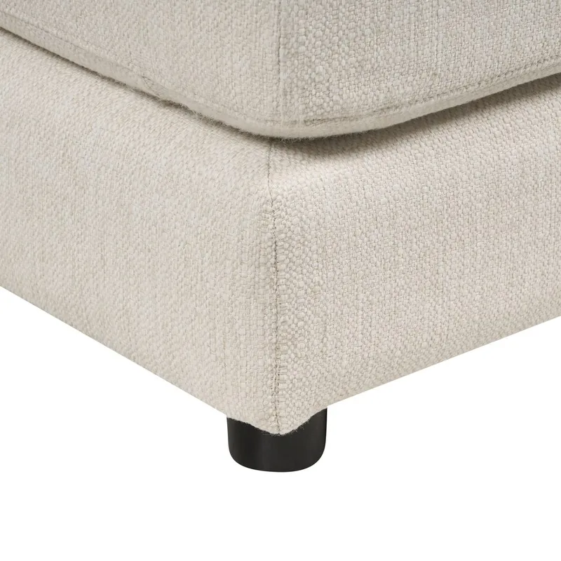 U-formad soffa Lilviken - Ljusbeige, svart - Möbler - Vardagsrum - Soffor - U-soffor