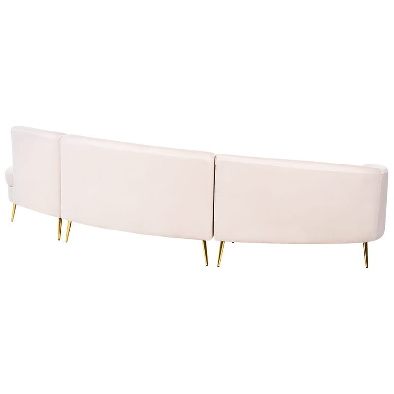 U-formad soffa Moss - Beige, guld - Möbler - Vardagsrum - Soffor - Hörnsoffor