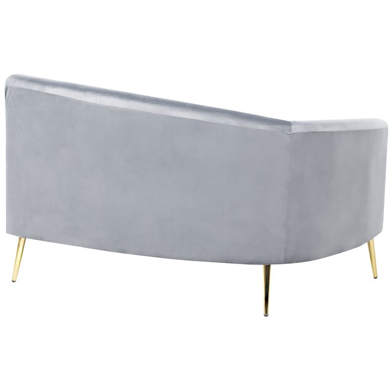 U-formad soffa Moss - Grå, guld - Möbler - Vardagsrum - Soffor - Sammetssoffor