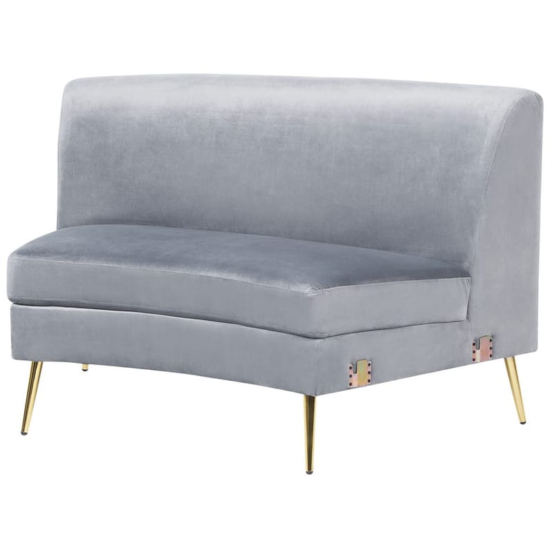 U-formad soffa Moss - Grå, guld - Möbler - Vardagsrum - Soffor - Hörnsoffor