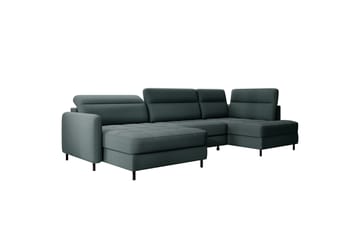 Berrto Soffa med Divan och Schäslong 5-sits - Grå - Möbler - Vardagsrum - Soffor - U-soffor
