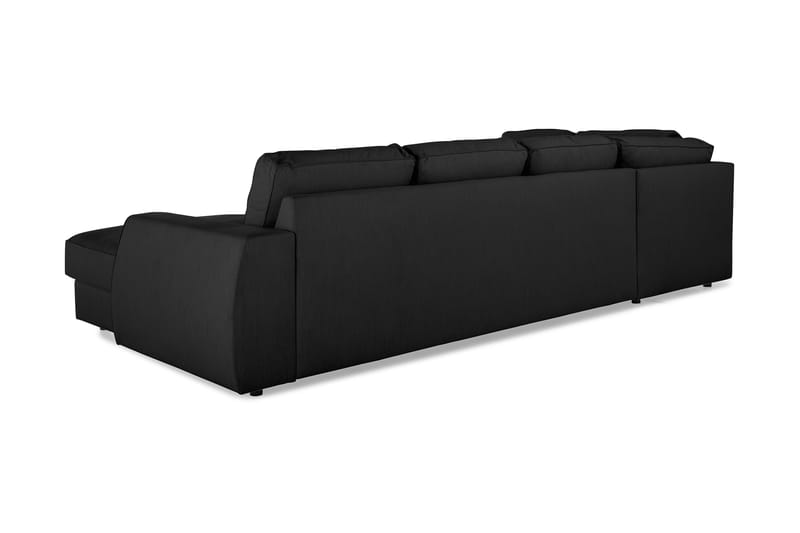 CLARKSVILLE LYX U-soffa med Divan Höger Linnesvart - U-soffor