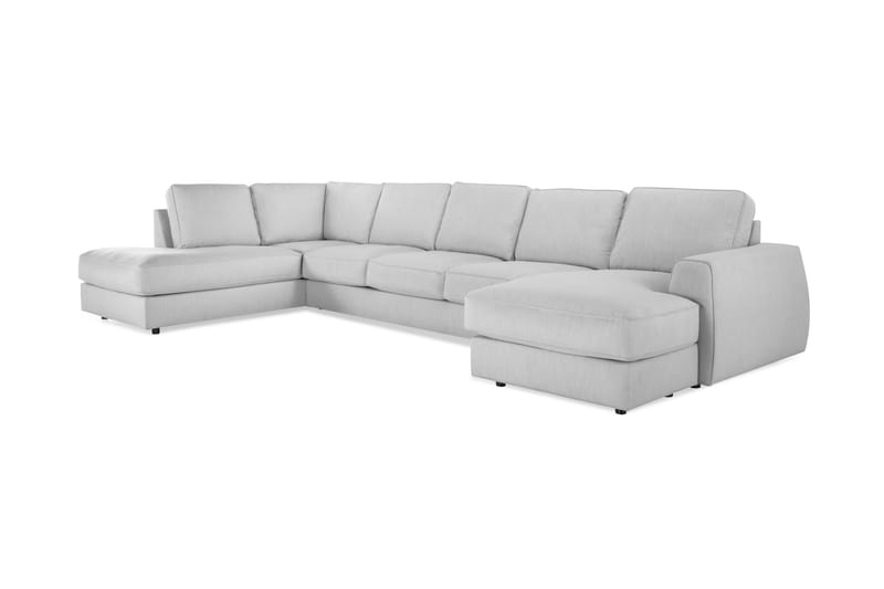 CLARKSVILLE LYX U-soffa med Divan Large Höger Linnegrå - U-soffor