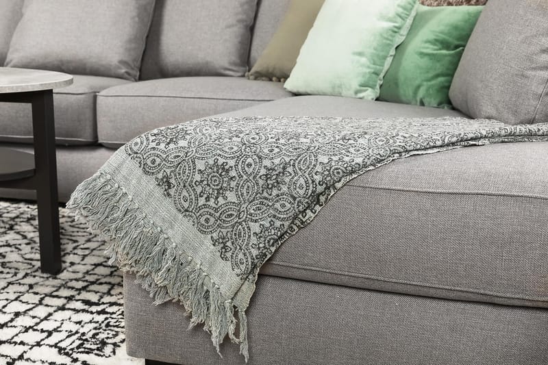 CLARKSVILLE U-soffa Large Divan Vänster Kuvertkuddar Ljusgrå - Möbler - Vardagsrum - Soffor - U-soffor