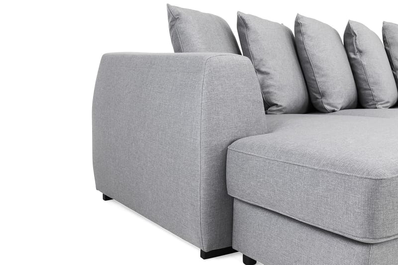CLARKSVILLE U-soffa Large Divan Vänster Kuvertkuddar Ljusgrå - Möbler - Vardagsrum - Soffor - U-soffor