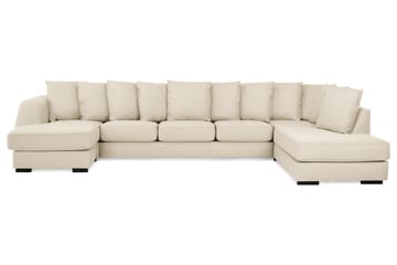 CLARKSVILLE U-soffa Large m Divan Vänster Kuvertkuddar Beige